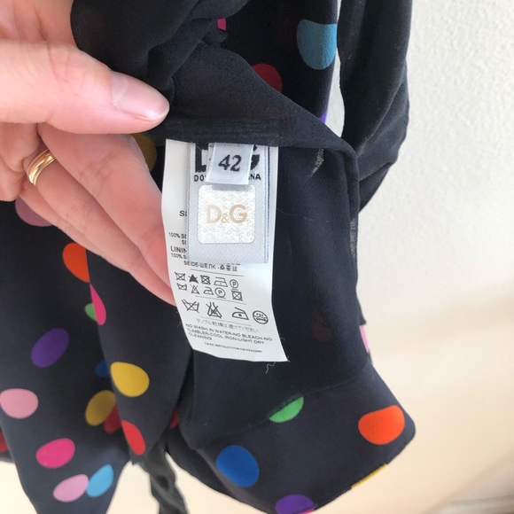 COPY - D&G Polka-dot silk-crepe mini dress 90s look - Picture 8 of 8